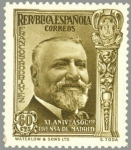 Stamps Spain -  ESPAÑA 1935 705 Sello Nuevo XL Aniversario Asociación de la Prensa José Francisco Rodriguez