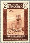 Stamps Europe - Spain -  ESPAÑA 1936 712 Sello Nuevo XL Aniversario Asociación de la Prensa Palacio de la Prensa