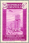 Stamps Spain -  ESPAÑA 1936 717 Sello Nuevo XL Aniversario Asociación de la Prensa Palacio de la Prensa