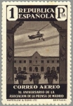 Sellos de Europa - Espa�a -  ESPAÑA 1936 722 Sello Nuevo XL Aniversario Asociación de la Prensa Escuela Nazaret y autogiro