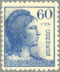 Stamps Spain -  ESPAÑA 1938 754 Sello Nuevo Alegoría de la República