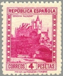 Stamps Spain -  ESPAÑA 1938 771 Sello Nuevo Monumentos Alcazar Segovia