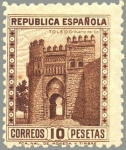 Sellos de Europa - Espa�a -  ESPAÑA 1938 772 Sello Nuevo Monumentos Puerta del Sol Toledo