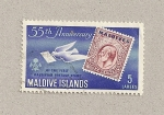 Sellos del Mundo : Asia : Maldives : 55 Aniv. del primer sello