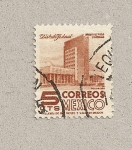 Stamps Mexico -  Edificio del distrito federal