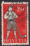 Stamps Switzerland -  Soplador de trompa alpina