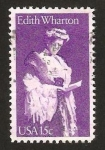Stamps United States -  edith wharton, escritora