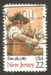 Stamps United States -  II centº del estado de new jersey