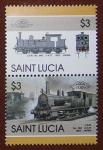 Sellos de America - Santa Luc�a -  Trenes