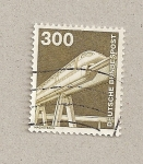 Stamps Germany -  Tren monorail magnético