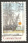 Stamps United States -  II centº del estado de connecticut