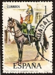 Stamps Spain -  Uniformes militares - Trompeta de Alcántara de Línea, 1815