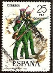 Stamps Spain -  Uniformes militares - Infantería ligera, 1830