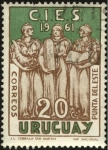Stamps Uruguay -  Consejo Interamericano Económico y Social en Punta del Este año 1961.