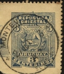 Stamps Uruguay -  Escudo Nacional de Uruguay.