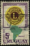 Stamps Uruguay -  50 aniversario del Leonismo internacional 1917-1967. Distrito J.