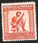 Sellos de America - Paraguay -  HOMENAJE AL PUEBLO - AL SOLDADO