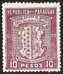 Stamps America - Paraguay -  ESCUDO DE JUAN DE SALAZAR DE ESPINOZA