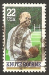 Stamps United States -  Knute Rockne, futbolista