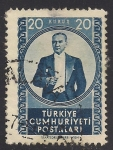 Sellos del Mundo : Asia : Turqu�a : Mustafa Kemal Pasha- 1º Presidente de Turquia.