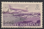 Stamps Turkey -  Avión sobre Izmir.