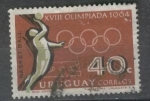 Stamps : America : Uruguay :  XVIII Olimpiada 1964