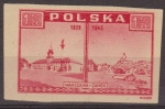 Stamps Poland -  Polonia 1945 Scott 374 Sello Nuevo Vistas de Varsovia Castillo Polska 