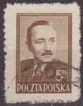 Stamps Poland -  Polonia 1948 Scott 438 Sello Presidente Boleslaw Bierut Usado Polska Poland Polen Pologne