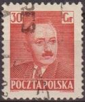 Sellos de Europa - Polonia -  Polonia 1950 Scott 482A Sello Presidente Boleslaw Bierut Usado Polska Poland Polen Pologne 