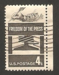Sellos de America - Estados Unidos -  Libertad de Prensa
