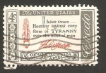 Stamps United States -  credo americano de thomas jefferson