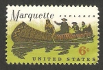Stamps United States -  padre jacques marquette, descubridor del mississippi