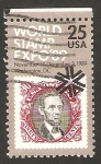 Stamps United States -  exposición filatelica mundial