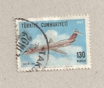 Stamps Turkey -  Avión DC-9