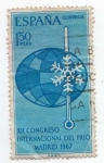 Stamps : Europe : Spain :  XII congreso internacional del frio