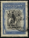 Stamps America - Uruguay -  El general Artigas en la Calera de las Huérfanas en 1811. 100 años de la muerte del procer.
