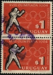 Stamps Uruguay -  XVIII Olimpíada 1964. Boxeo.