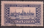 Sellos de Europa - Polonia -  Polonia 1954 Scott 642 Sello º Ciudades Vistas de Malbork Usado Polska Poland Polen Pologne 