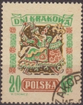 Stamps Poland -  Polonia 1955 Scott 684 Sello Laikonik Vestidos de Carnaval Usado Polska Poland Polen Pologne 