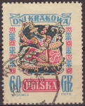 Stamps Poland -  Polonia 1955 Scott 686 Sello Laikonik Vestidos de Carnaval Usado Polska Poland Polen Pologne 