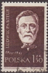 Stamps Poland -  Polonia 1959 Scott 883 Sello º Cientificos Louis Pasteur