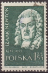 Sellos de Europa - Polonia -  Polonia 1959 Scott 884 Sello º Cientificos Isaac Newton