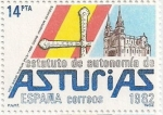 Sellos de Europa - Espa�a -  Estatuto Autonomía Asturias