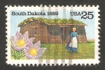 Stamps United States -  centº del estado de dakota del sur