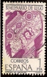 Stamps Spain -  Bimilenario de Lugo - Mosáico de Batitales