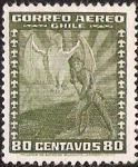 Sellos de America - Chile -  CORREO AEREO DE CHILE