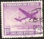 Sellos de America - Chile -  LINEA AEREA NACIONAL 