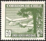 Stamps Chile -  LINEA AEREA NACIONAL - ARAUCARIA