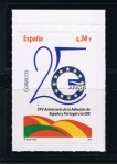 Sellos de Europa - Espa�a -  Edifil  4574  XXV Aniver. de la Adhesión de España y Portugal a la CEE  