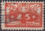 Sellos de Europa - Polonia -  Polonia 1920 Scott O5 Sello Numeros 50 Oficiales Usado Polska Poland Polen Pologne